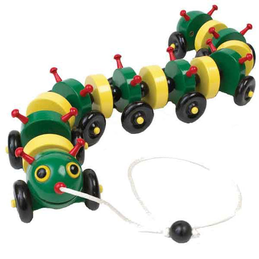 Paint Grade Poplar Tug-Along Caterpillar